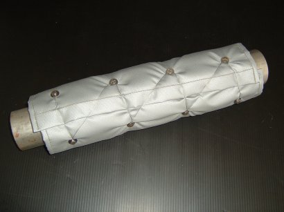 Insulated blanket for engine exhaust component such as muffler turbo charger or pipe